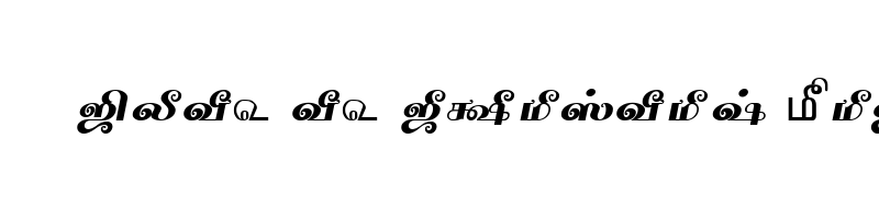 font preview of TAM Tamil081 Normal