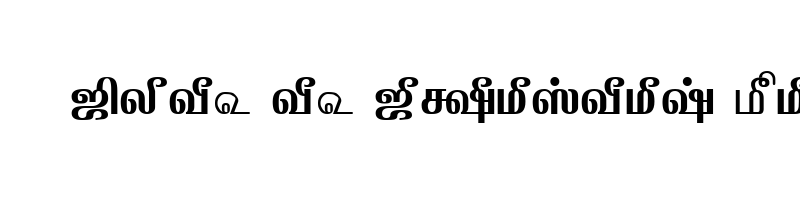 font preview of TAM Tamil086 Normal