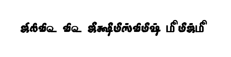 font preview of TAM Tamil088 Normal