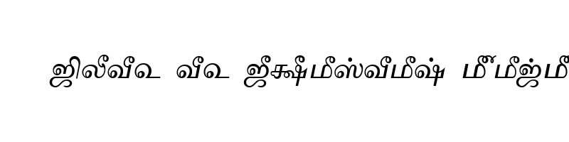 font preview of TAM Tamil090 Normal