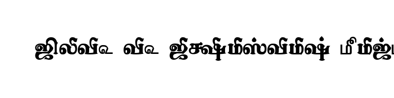 font preview of TAM Tamil096 Normal