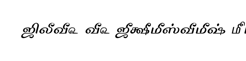 font preview of TAM Tamil103 Normal