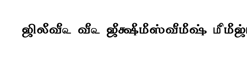 font preview of TAM Tamil108 Normal