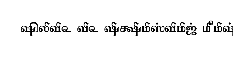 font preview of TAM Tamil169 Normal