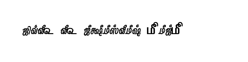 font preview of TAM Tamil175 Normal