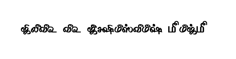font preview of TAM Tamil176 Normal