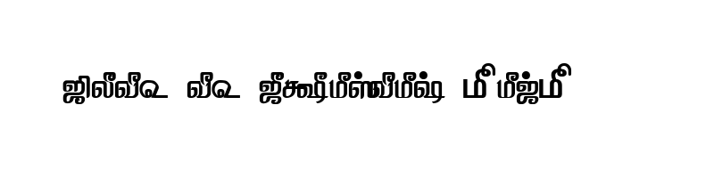 font preview of TAM Tamil187 Normal