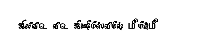 font preview of TAM Tamil188 Normal