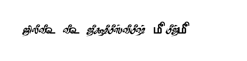 font preview of TAM Tamil192 Normal