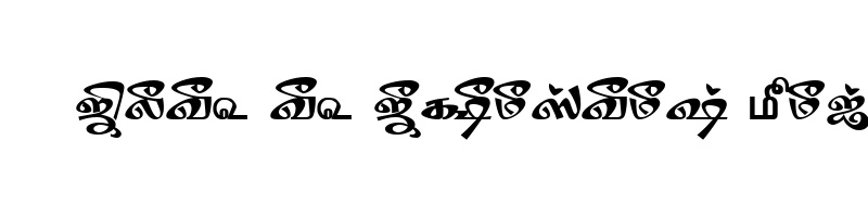 font preview of TAM Tamil194 Normal