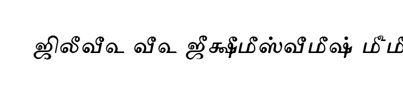 font preview of TAMu Maduram Normal