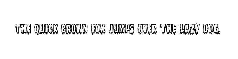 font preview of The Bloody Butcher