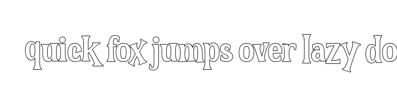 font preview of The Hoca Outline