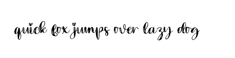 font preview of Thick Brush