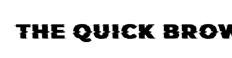 font preview of Those Glitch Regular