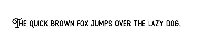 font preview of Thourenz Inked OTF