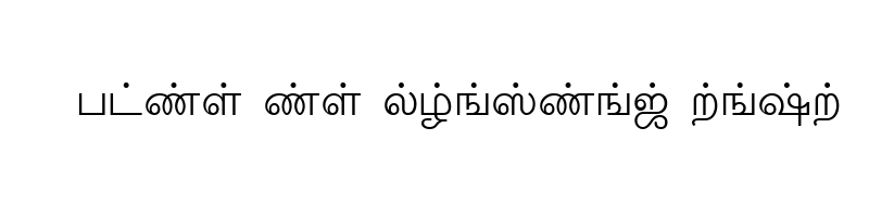 font preview of TM TTValluvar Normal