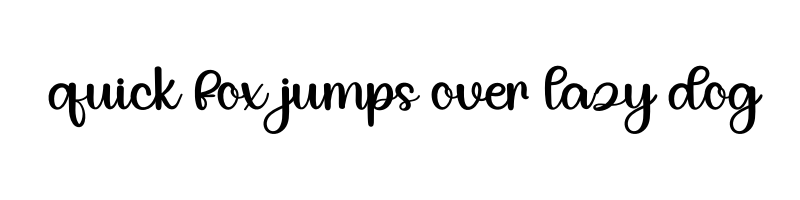 font preview of Trick