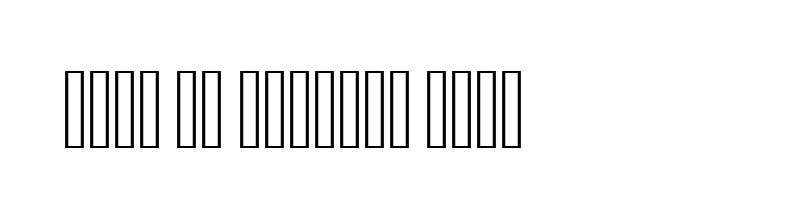 font preview of UL Noreen Outline Regular