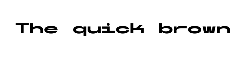 font preview of Ultramono Wide Black