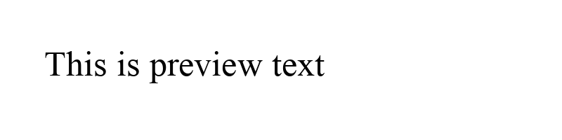 font preview of UmairI Normal