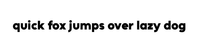 font preview of Unageo Black