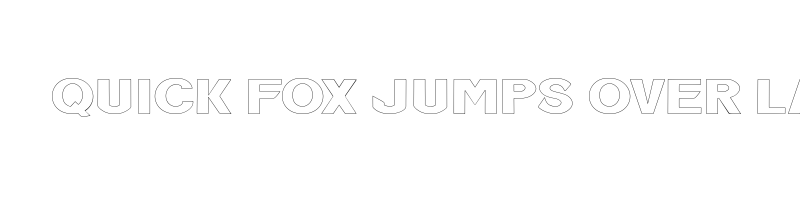 font preview of Uniq loves Hollow