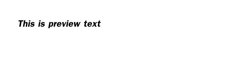 font preview of UPCFBI