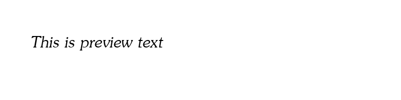 font preview of UPCJI