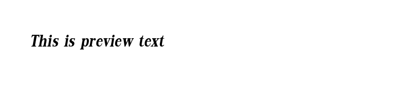 font preview of UPCKBI
