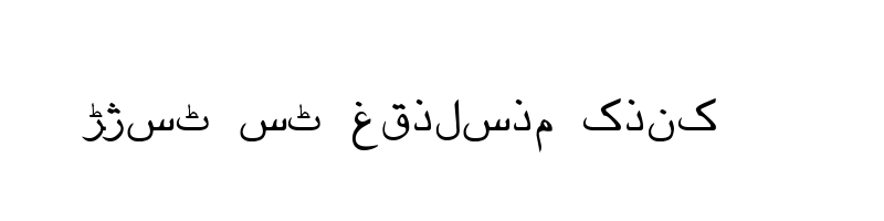 font preview of Urdu Regular
