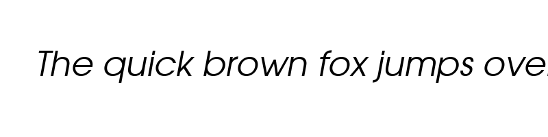 font preview of URWGothic BookOblique