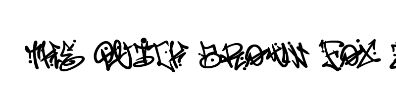 font preview of Vabioxe Graffiti
