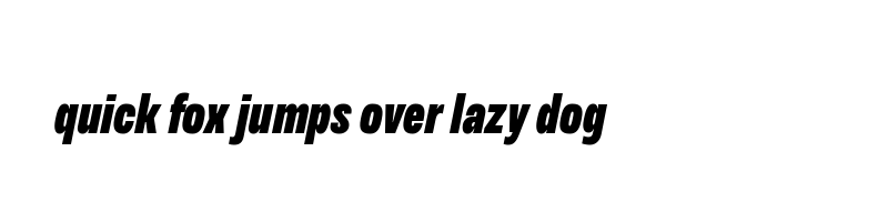 font preview of Variera BlackItalic