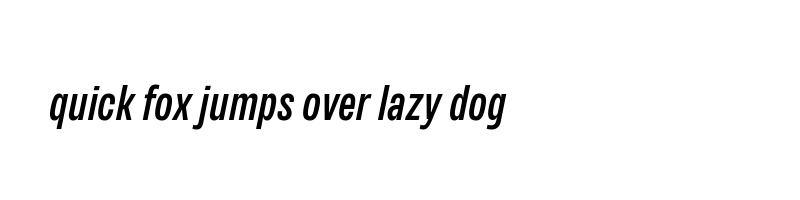 font preview of Variera Medium Italic