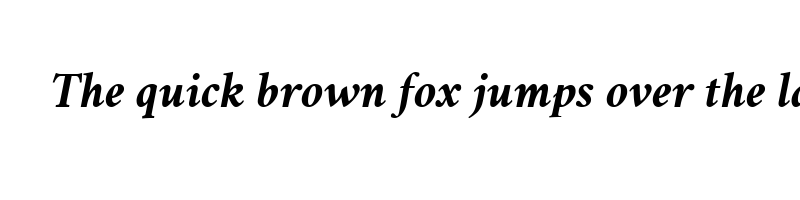 font preview of Vermiglione BoldItalic