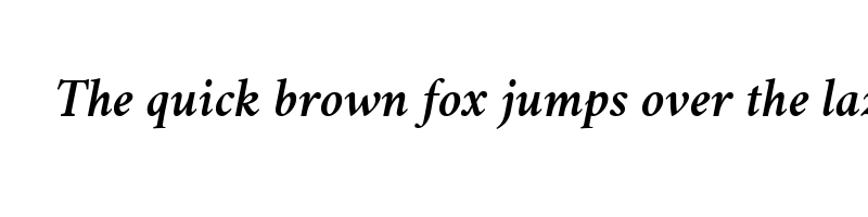 font preview of Vermiglione SemiBoldItalic