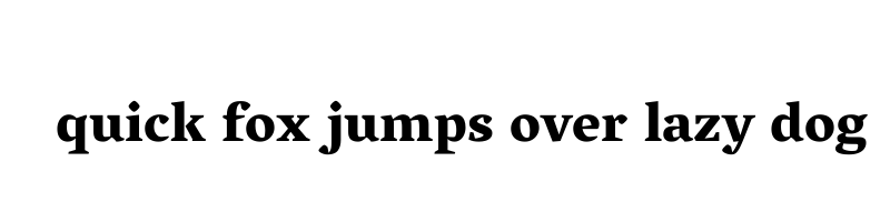 font preview of Vesper Libre Heavy