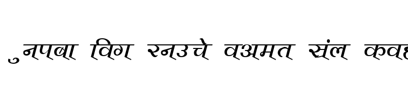 font preview of Vimal Normal