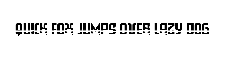 font preview of warriatronhalf straight