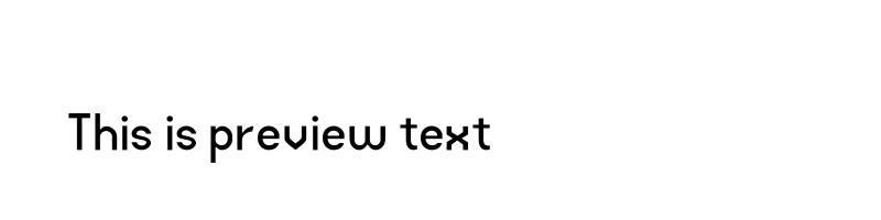 font preview of X Zar Heavy