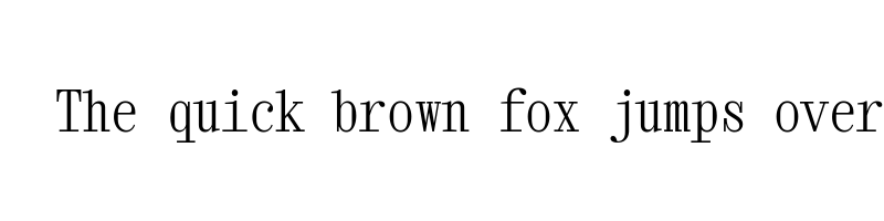 font preview of XanhMono Regular
