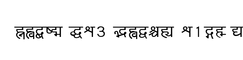 font preview of Yogeshweb Normal