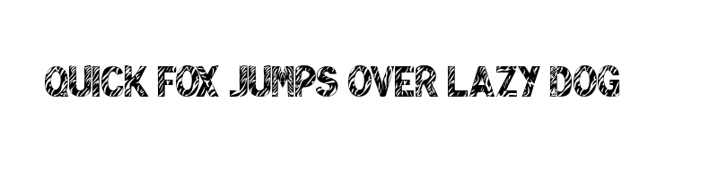 font preview of Zebra Lounge