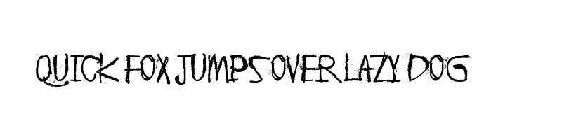font preview of Zebra zim zero