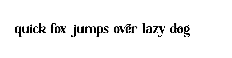 font preview of Zeviero otf
